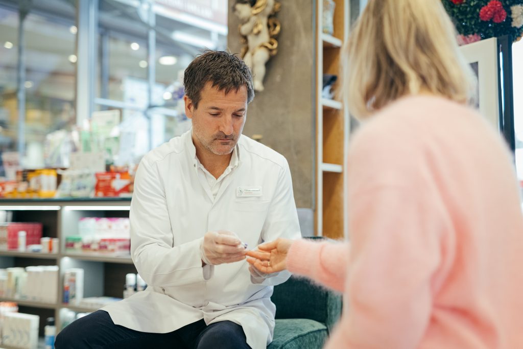 Blutzucker messen in der Apotheke